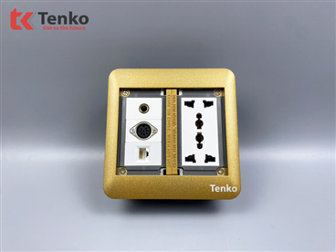 Ổ Cắm Điện Âm Sàn LAN + AUDIO + MIDI 8PIN Tenko
