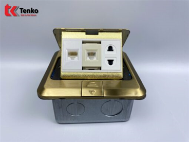 Ổ Cắm Điện Âm Sàn và Cổng LAN+Điện Thoại TK-J02-05