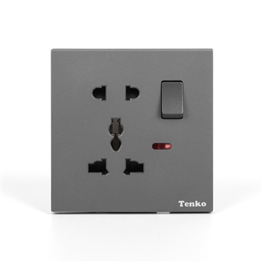 Ổ Cắm Kèm Công Tắc Mặt Tràn Viền T8-28