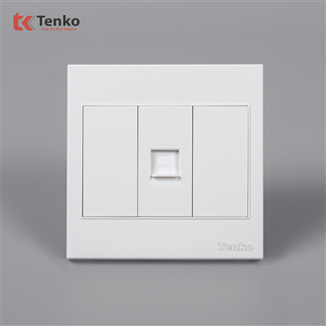 Ổ Cắm Mạng Âm tường Mặt Nhựa ABS Tenko TK-V18-073