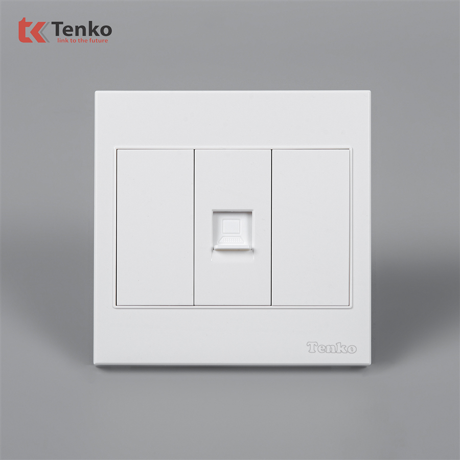 Ổ Cắm Mạng Âm tường Mặt Nhựa ABS Tenko TK-V18-073