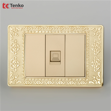 Ổ Cắm Mạng Cho Tivi Hoa Văn Tân Cổ Điển TK-C8-073