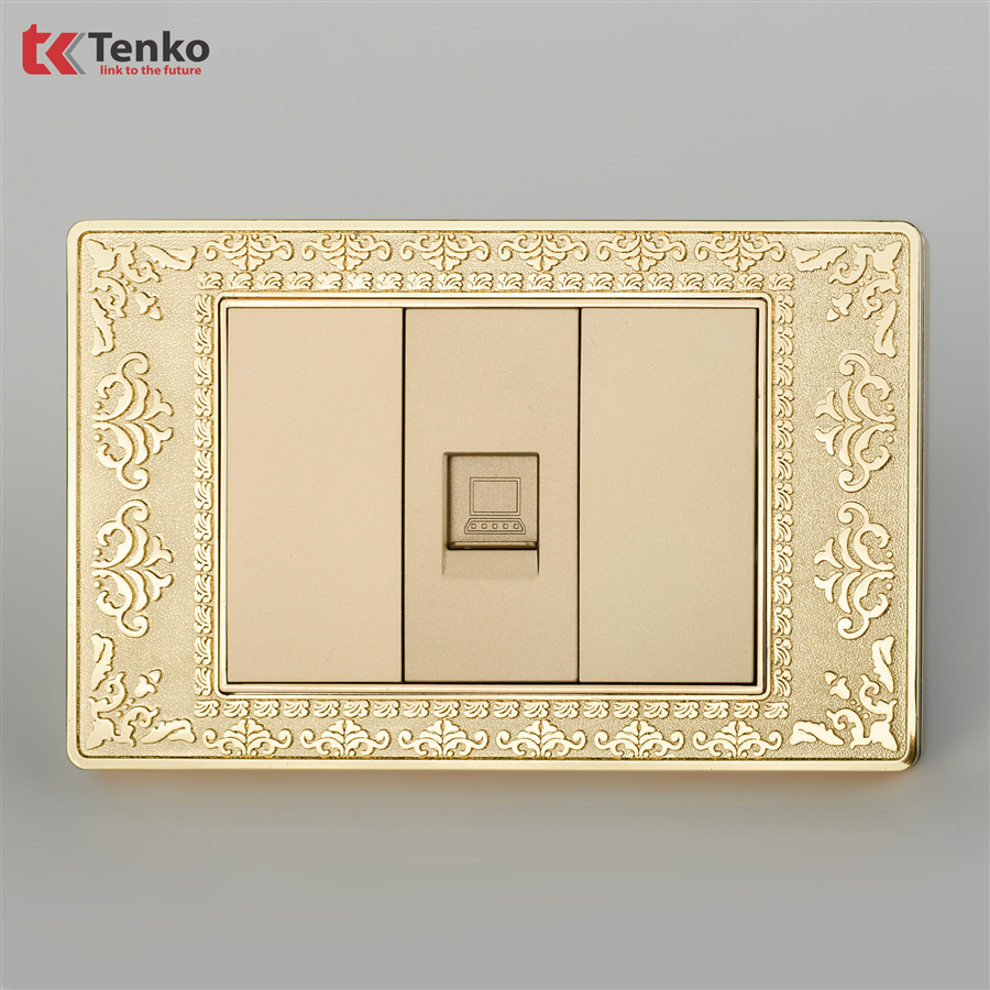 Ổ Cắm Mạng Cho Tivi Hoa Văn Tân Cổ Điển TK-C8-073