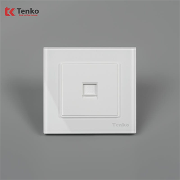 Ổ Cắm Mạng LAN Mặt Kính Cường Lực F71D-50 Ttrắng