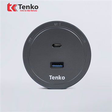 Ổ Cắm USB Sạc Type A và Type C TK-RU01-X Màu Xám