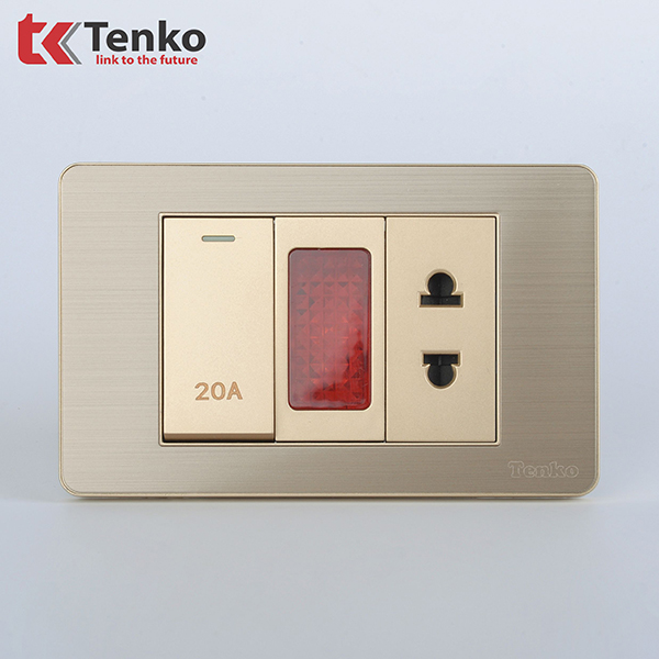 Ổ Cắm Và Công Tắc Điện 20A Âm Tường TK-C7G-080