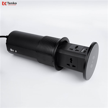 Ổ Điện Âm Bàn Đảo Bếp Chính Hãng Tenko TK-HX10 Đen