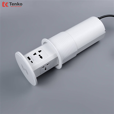 Ổ Điện Âm Bàn Đảo Bếp Tenko TK-HX10 Trắng