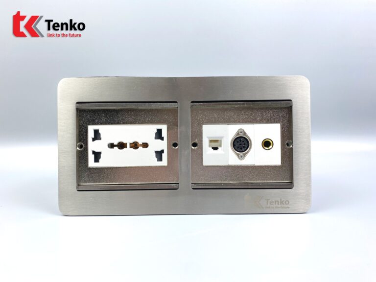 Ổ Điện Âm Sàn LAN + AUDIO + MIDI 8PIN TK-DS-211S08