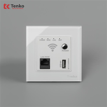 Ổ Wifi Âm Tường Mặt Kính Cường Lực F71D-69 Trắng