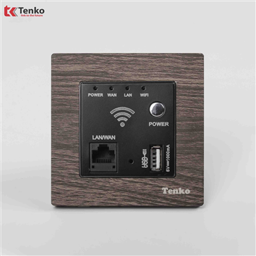 Ổ Wifi Âm Tường Mặt Vuông Vân Gỗ F71A-69