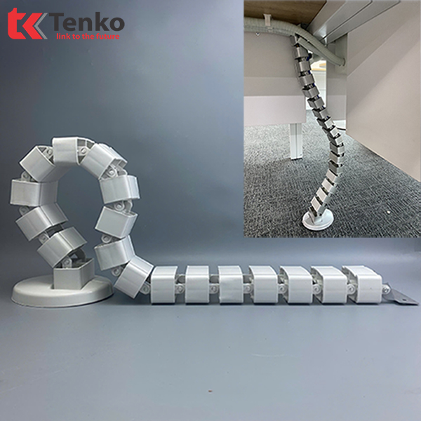 Ống Luồn Dây Điện Văn Phòng Tenko TK-GL02 Trắng