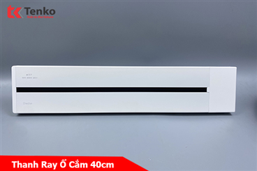 Thanh Ray Ổ Cắm Dạng Trượt 40cm TK-RA40 Màu Trắng