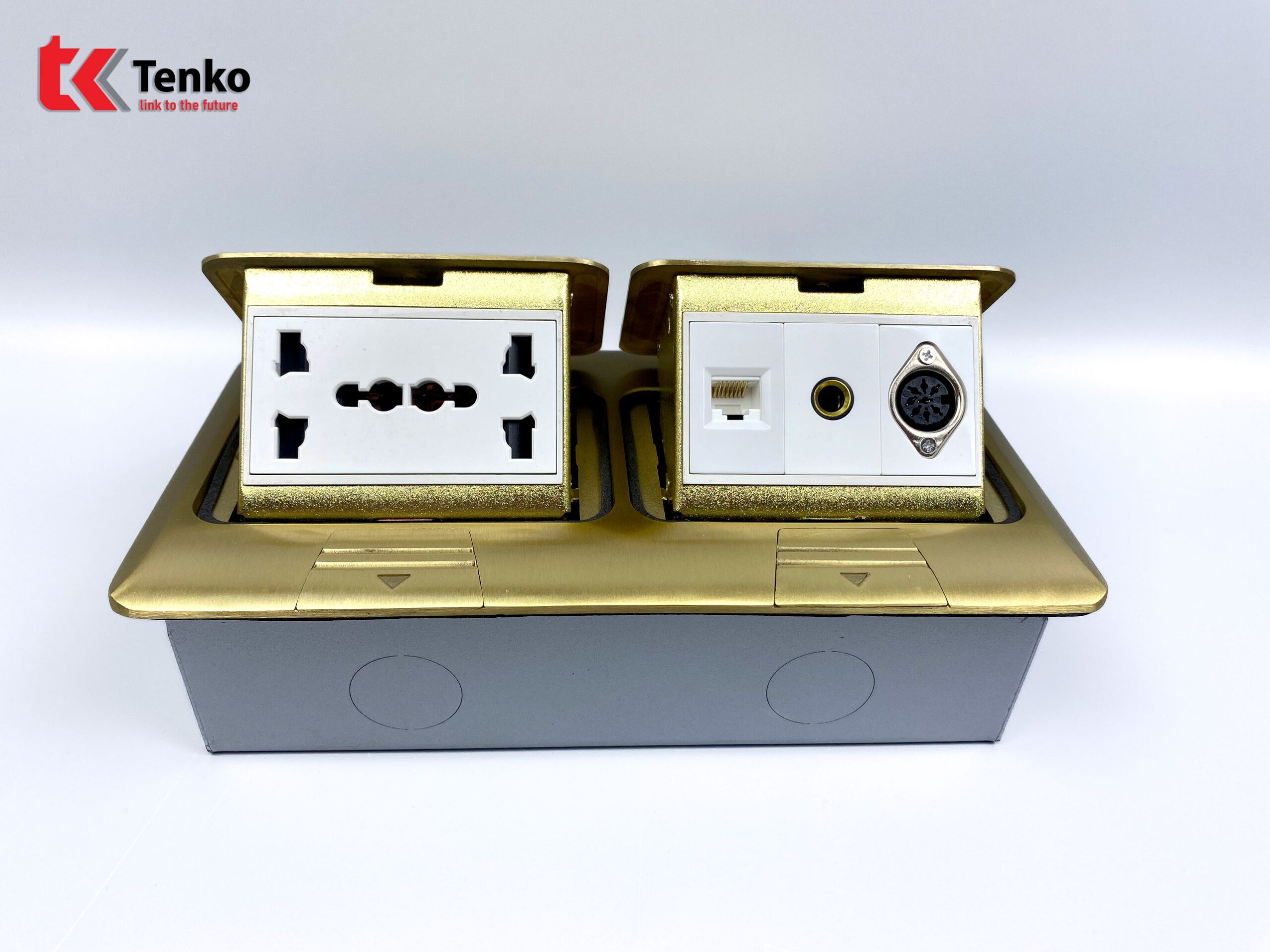 Ổ Cắm &Acirc;m S&agrave;n TK-J04-06 V&agrave;ng Ổ Cắm, LAN,MIDI,Audio