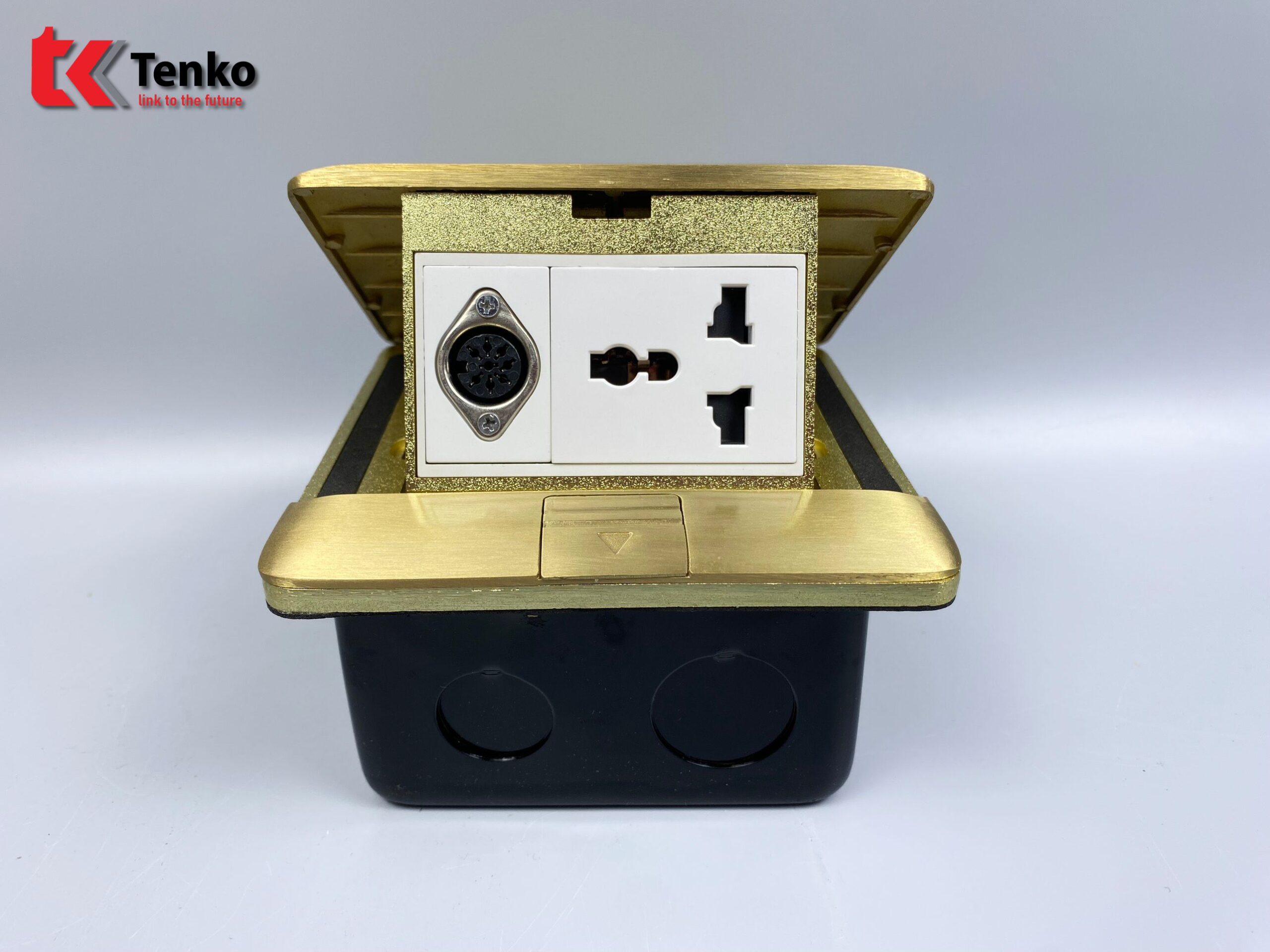 Ổ Cắm &Acirc;m S&agrave;n Đồng Khối K&egrave;m MIDI 8PIN TK-J05-12