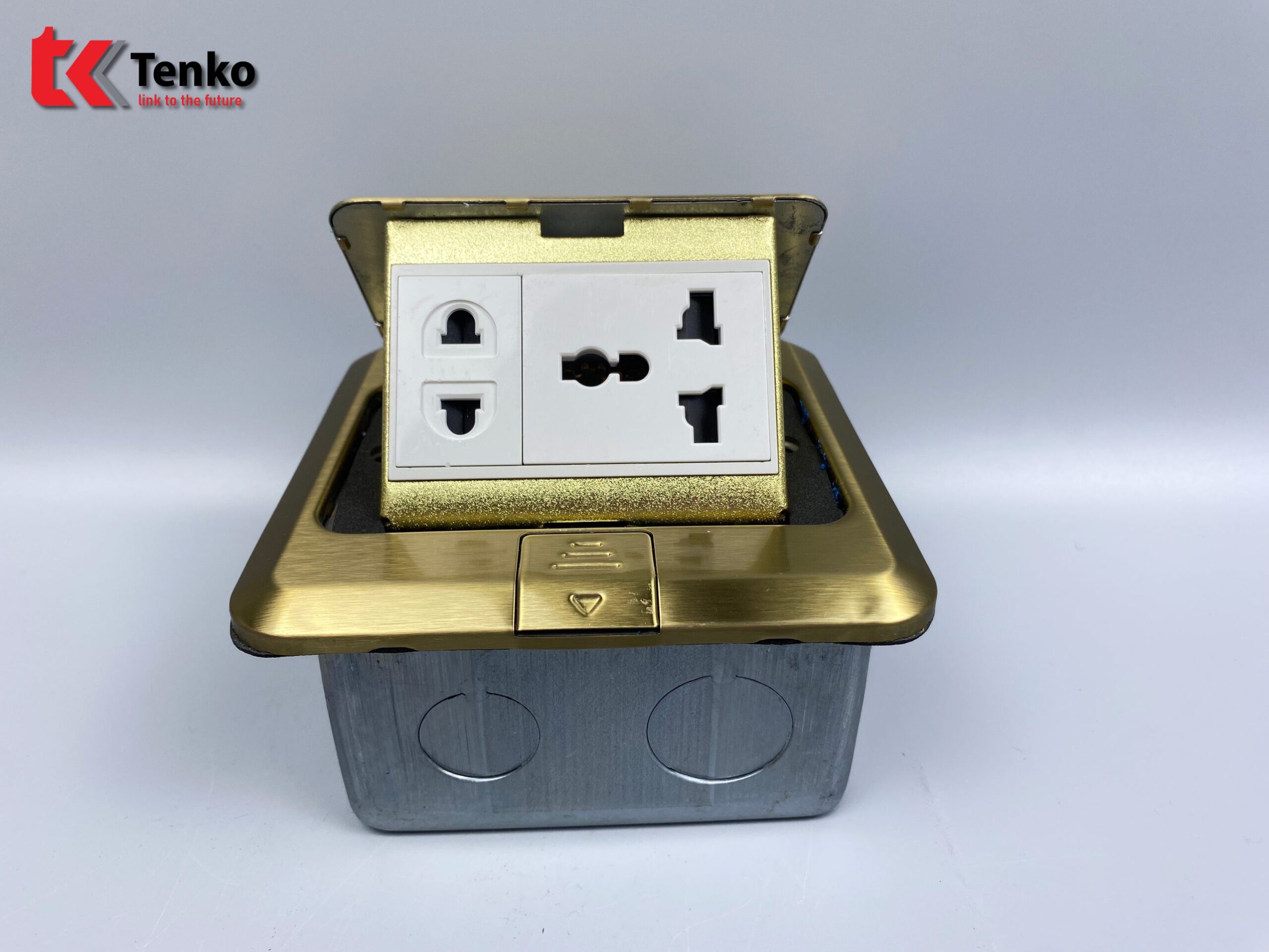 Ổ Cắm Điện Âm Sàn Tenko TK-J02-15 Màu Vàng