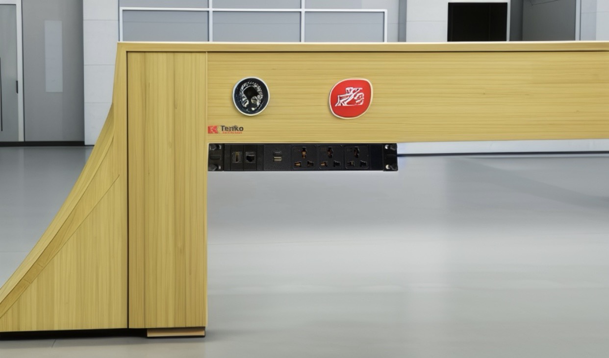 Hộp ổ cắm điện gắn gầm bàn cao cấp Tenko TK-GB01
