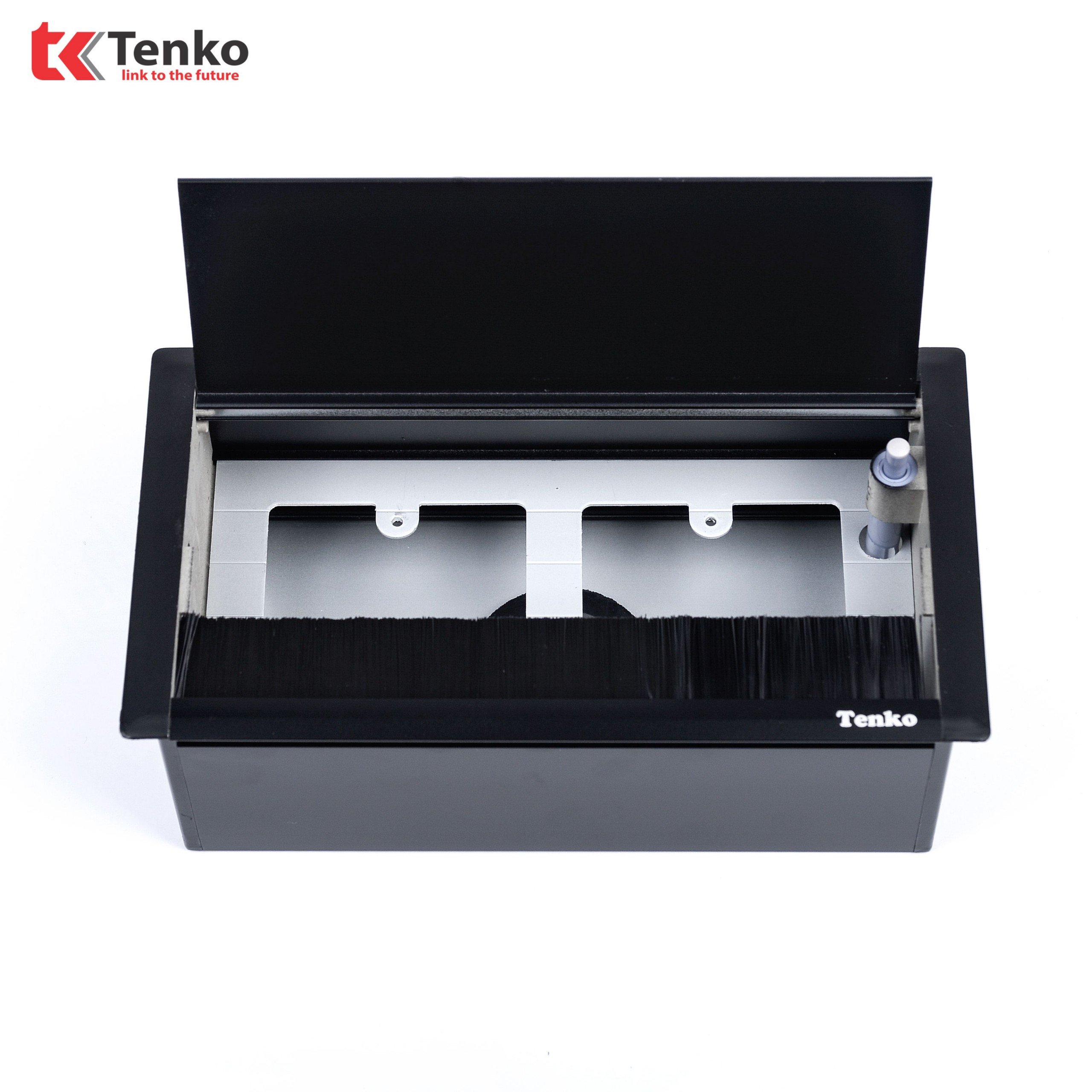 Hộp Điện Nhôm Âm Bàn Tenko TK-AB2S Màu Bạc